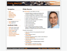Tablet Screenshot of philipmaymin.com